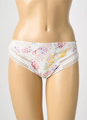 Shorty tissage satiné blanc ANTIGEL femme