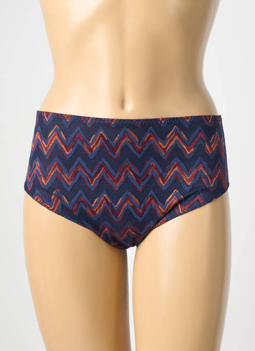 Culotte haute bi-matiére bleu ANTIGEL femme