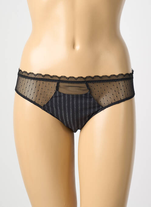 Culotte tissage satiné noir ANTIGEL femme
