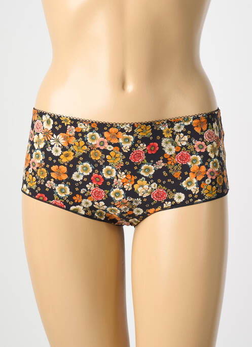 Shorty tissage satiné noir ANTIGEL femme