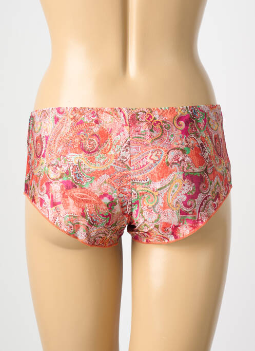 Shorty tissage satiné orange ANTIGEL femme