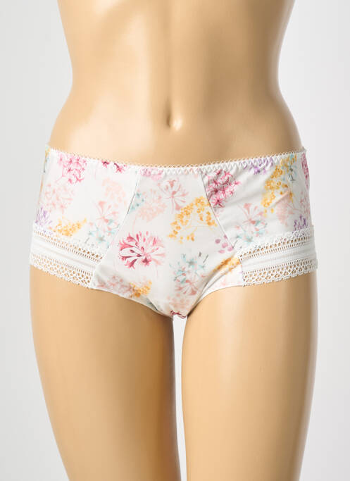 Shorty tissage satiné blanc ANTIGEL femme