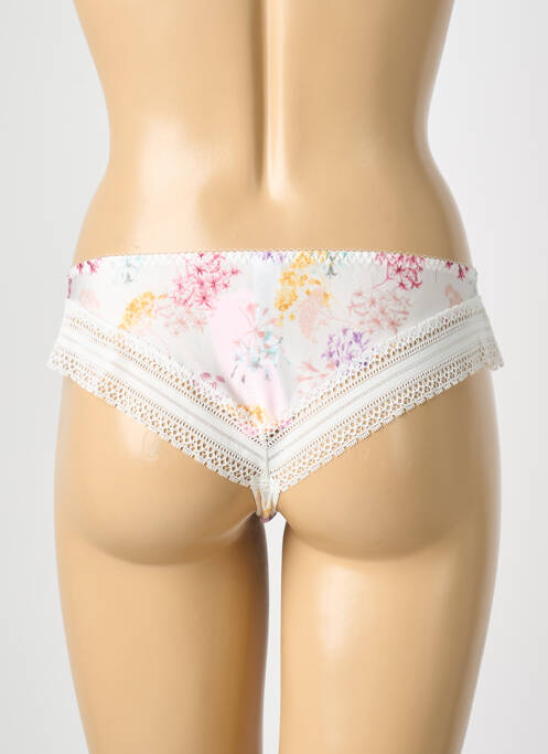 Shorty tissage satiné blanc ANTIGEL femme