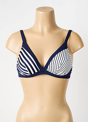Haut de maillot de bain stretch haut soutien-gorge emboitant bleu MARIE JO femme