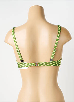 Haut de maillot de bain stretch haut soutien-gorge emboitant vert ANTIGEL femme