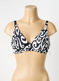 Haut de maillot de bain stretch haut soutien-gorge emboitant noir ANTIGEL femme