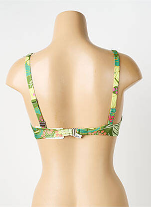 Haut de maillot de bain stretch haut soutien-gorge emboitant vert ANTIGEL femme