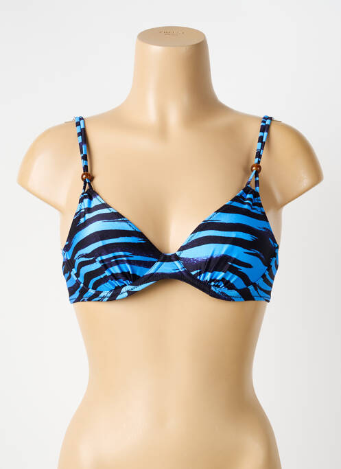 Haut de maillot de bain stretch haut soutien-gorge emboitant bleu MARIE JO femme