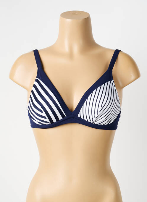 Haut de maillot de bain stretch haut soutien-gorge emboitant bleu MARIE JO femme