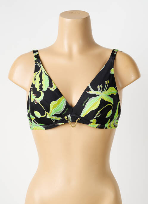 Haut de maillot de bain stretch haut soutien-gorge emboitant noir LISE CHARMEL femme
