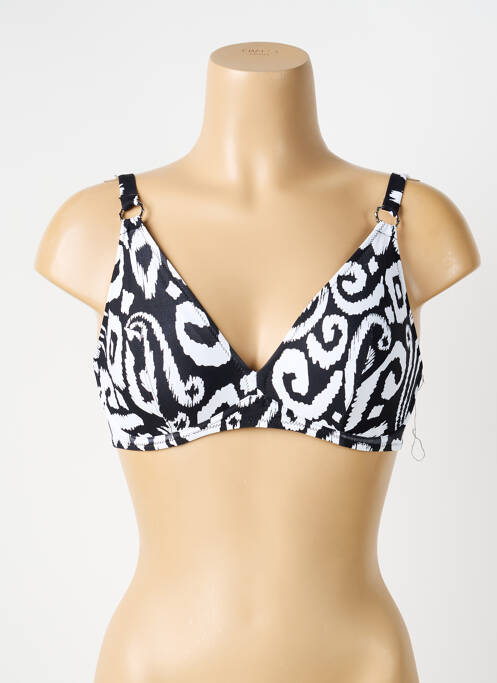 Haut de maillot de bain noir ANTIGEL femme