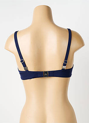 Haut de maillot de bain stretch haut soutien-gorge emboitant bleu LISE CHARMEL femme