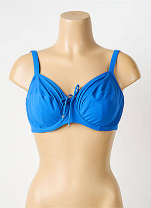 Haut de maillot de bain stretch haut soutien-gorge emboitant bleu PRIMADONNA femme