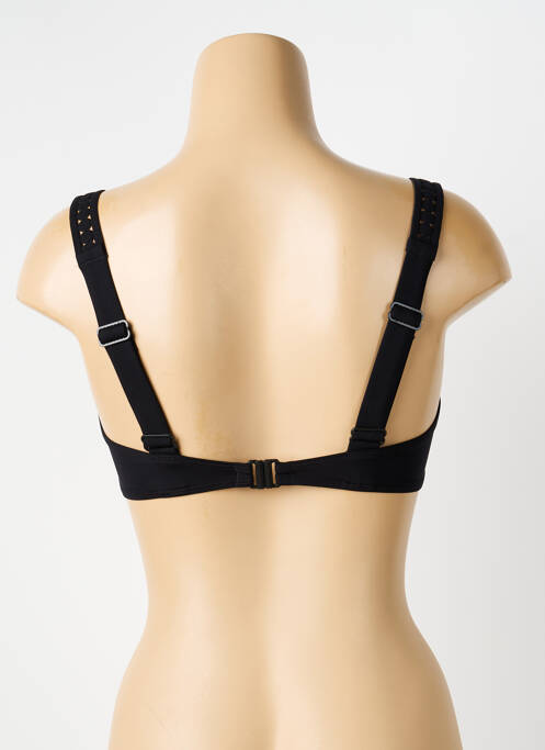 Haut de maillot de bain stretch haut soutien-gorge emboitant noir EMPREINTE femme
