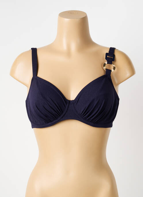 Haut de maillot de bain stretch haut soutien-gorge emboitant bleu PRIMADONNA femme
