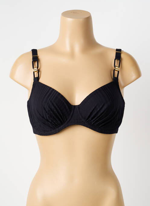 Haut de maillot de bain stretch haut soutien-gorge emboitant noir PRIMADONNA femme