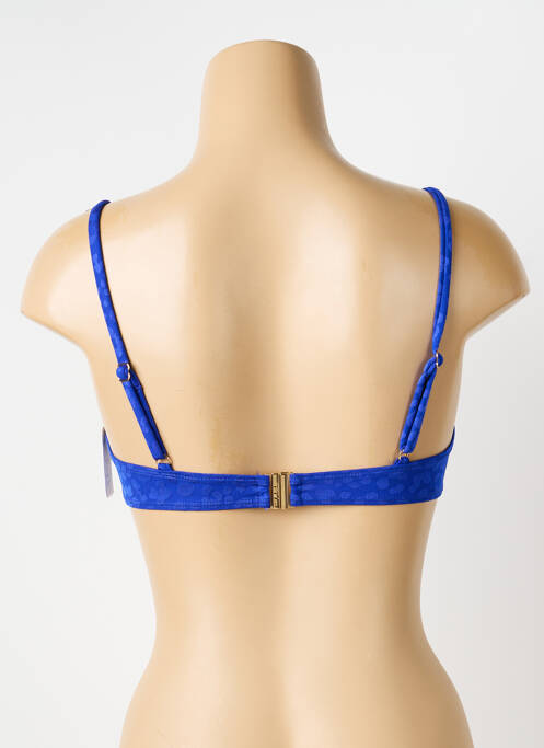 Haut de maillot de bain stretch haut soutien-gorge balconnet bleu AUBADE femme