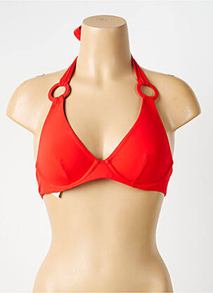 Haut de maillot de bain stretch haut soutien-gorge emboitant rouge AUBADE femme