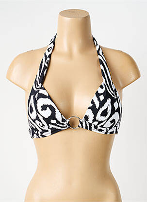 Haut de maillot de bain stretch haut triangles noir ANTIGEL femme