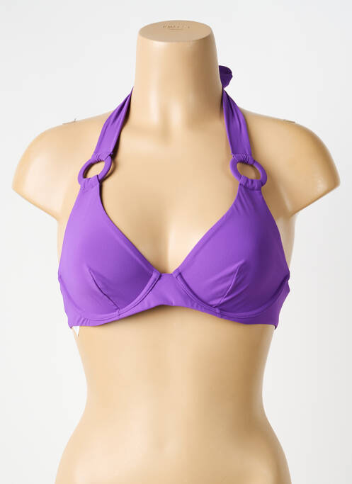 Haut de maillot de bain violet AUBADE femme