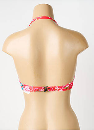 Haut de maillot de bain stretch haut soutien-gorge moulé rouge ANTIGEL femme
