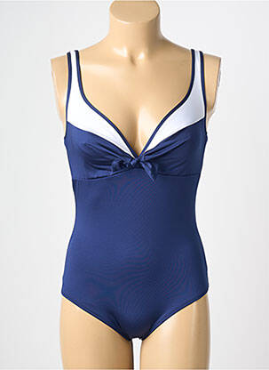 Maillot de bain 1 pièce imprimé fantaisie bleu ANTIGEL femme