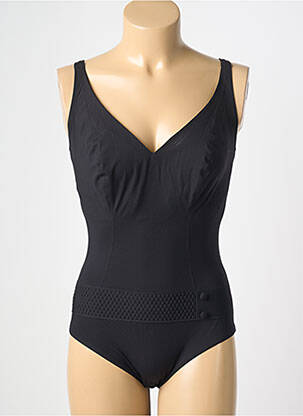 Maillot de bain 1 pièce noir EMPREINTE femme