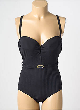 Maillot de bain 1 pièce noir EMPREINTE femme