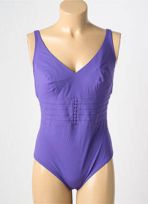 Maillot de bain 1 pièce violet EMPREINTE femme