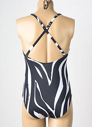 Maillot de bain 1 pièce imprimé fantaisie noir TRIUMPH femme