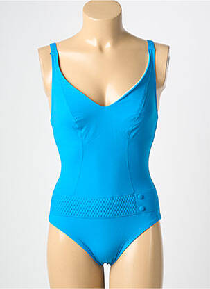 Maillot de bain 1 pièce bleu EMPREINTE femme
