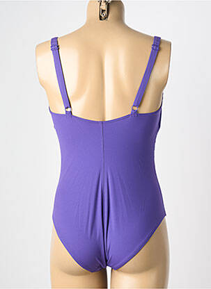Maillot de bain 1 pièce violet EMPREINTE femme
