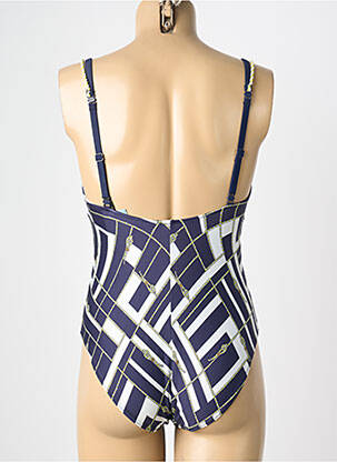 Maillot de bain 1 pièce imprimé fantaisie bleu MARIE JO femme