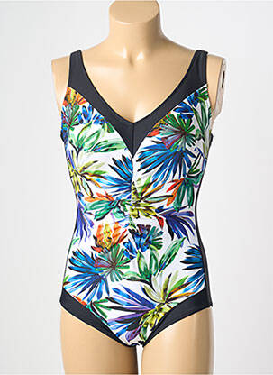 Maillot de bain 1 pièce imprimé fantaisie noir ANITA femme