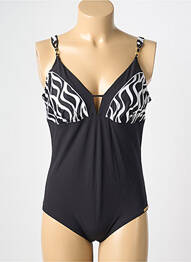Maillot de bain 1 pièce imprimé fantaisie noir LISE CHARMEL femme