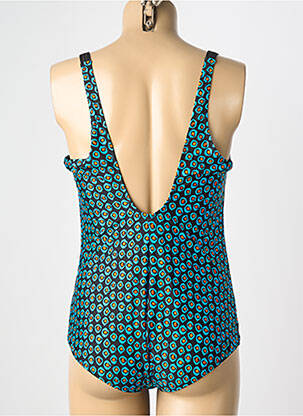Maillot de bain 1 pièce imprimé fantaisie bleu ANTIGEL femme