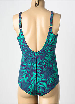 Maillot de bain 1 pièce imprimé fantaisie bleu ROSA FAIA femme