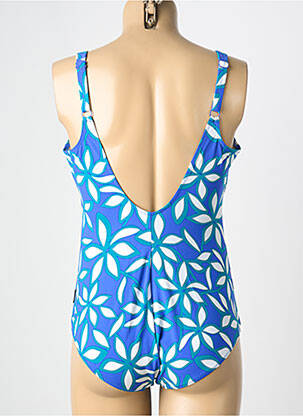Maillot de bain 1 pièce imprimé fantaisie bleu ROSA FAIA femme