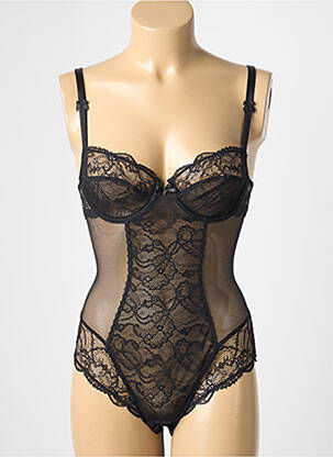 Body lingerie fermeture agrafe noir LISE CHARMEL femme