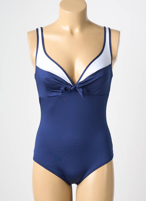 Maillot de bain 1 pièce bleu ANTIGEL femme