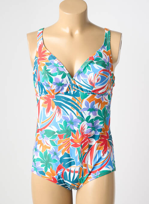 Maillot de bain 1 pièce bleu ANTIGEL femme