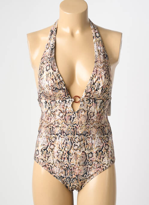 Maillot de bain 1 pièce marron AUBADE femme
