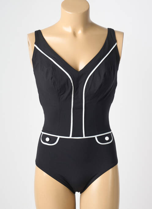 Maillot de bain 1 pièce noir EMPREINTE femme