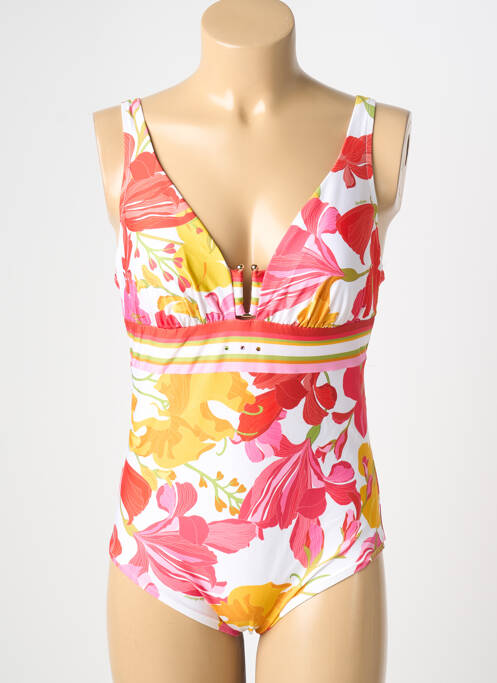 Maillot de bain 1 pièce imprimé fantaisie rouge LISE CHARMEL femme