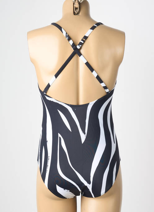 Maillot de bain 1 pièce imprimé fantaisie noir TRIUMPH femme