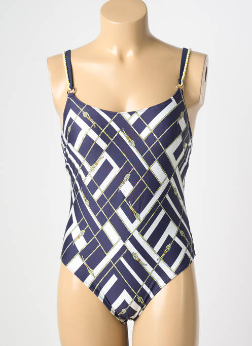 Maillot de bain 1 pièce imprimé fantaisie bleu MARIE JO femme