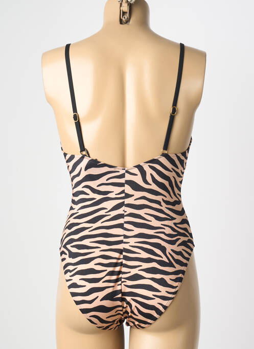 Maillot de bain 1 pièce imprimé fantaisie beige ANDRES SARDA femme
