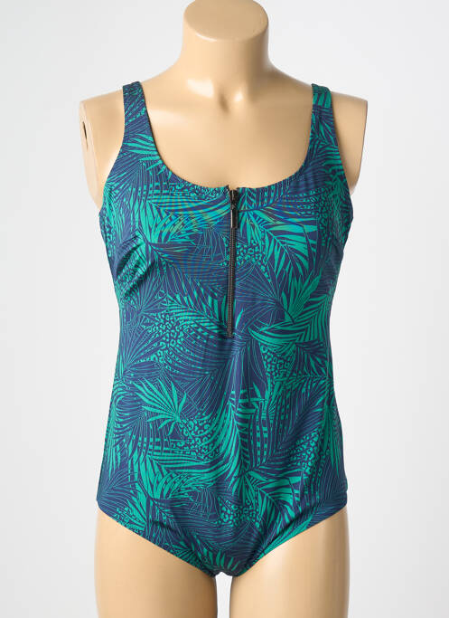 Maillot de bain 1 pièce imprimé fantaisie bleu ROSA FAIA femme
