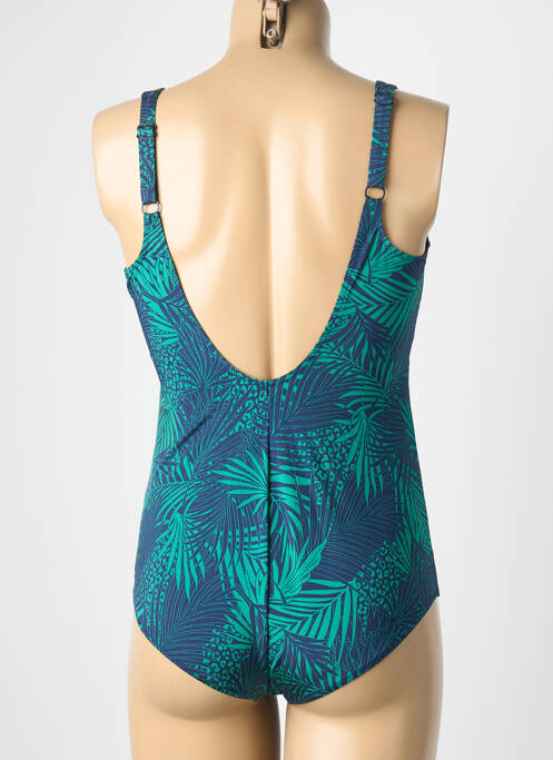 Maillot de bain 1 pièce imprimé fantaisie bleu ROSA FAIA femme