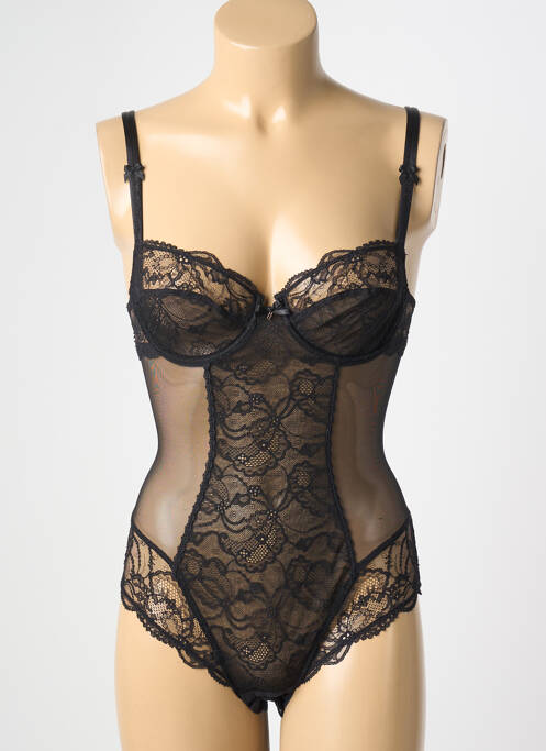 Body lingerie fermeture agrafe noir LISE CHARMEL femme